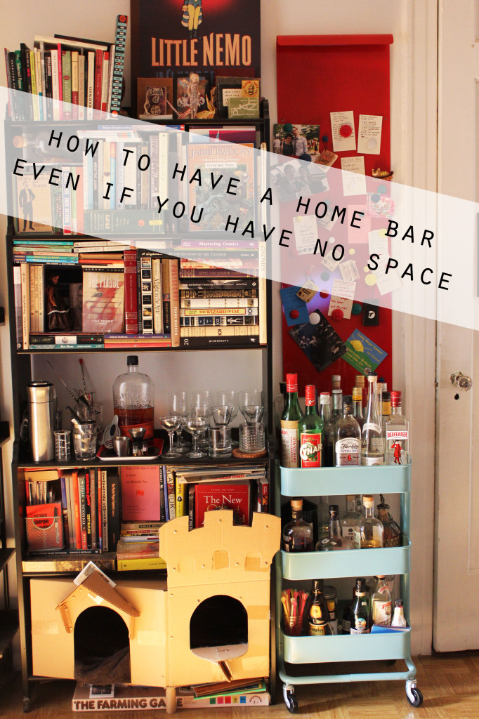 How to have a home bar even if you have no space || Autumn Makes & Does