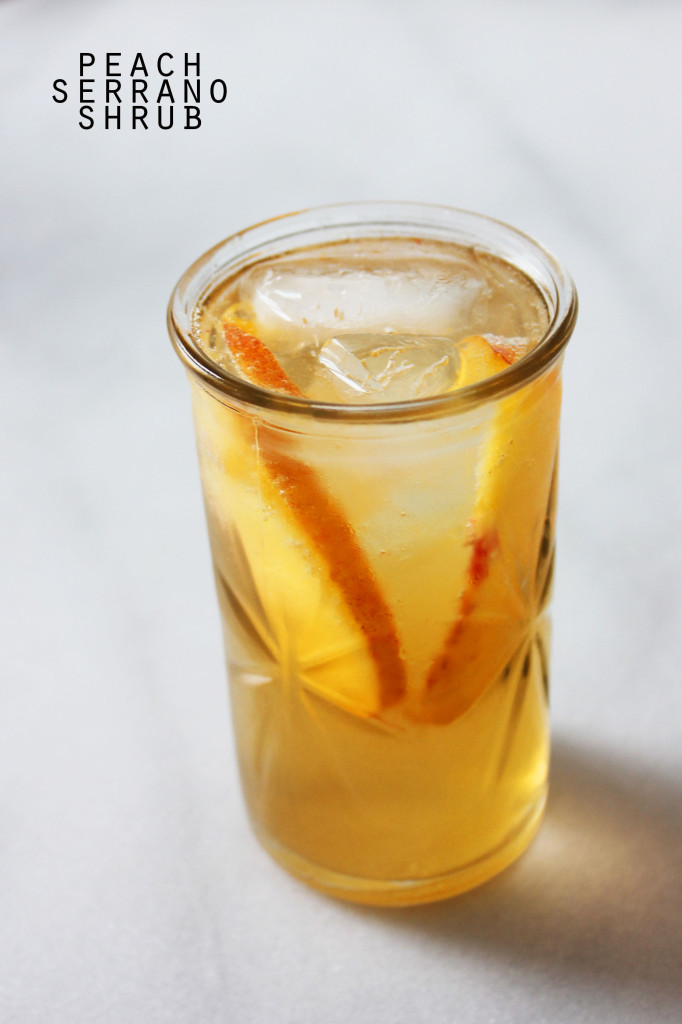 Peach Serrano Shrub || Autumn Makes & Does