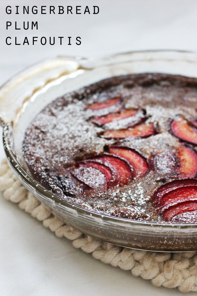 Gingerbread Plum Clafoutis || Autumn Makes & Does