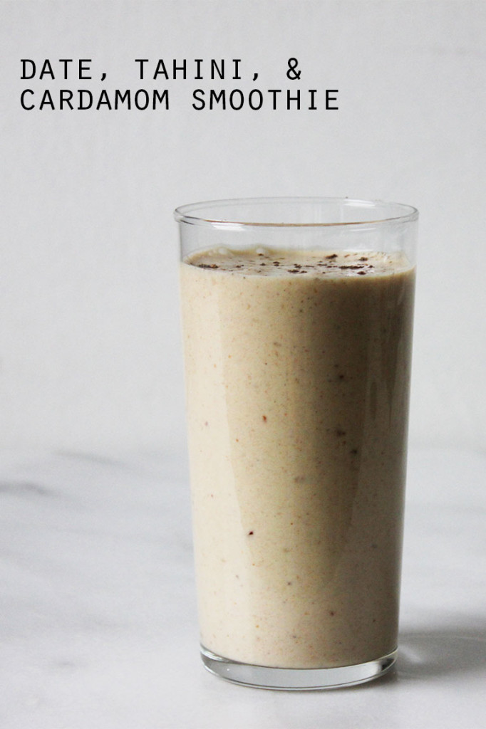 Date, tahini, & cardamom smoothie || Autumn Makes & Does