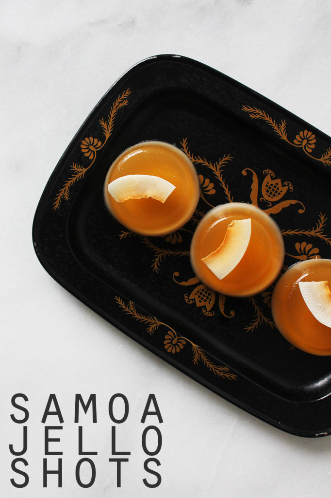 Samoa Jello Shots // Autumn Makes & Does